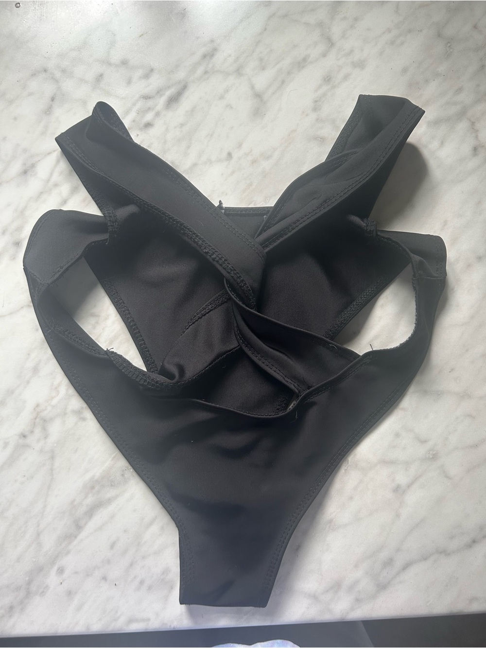 Black Strappy Bikini Bottom Swimsuit Size XS